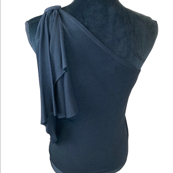 Per se Black One Shoulder Top - Picture 2 of 10